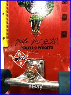 Powell Peralta Vintage 1984 Skateboard Mike McGill Skull & Snake OG Bones Nose