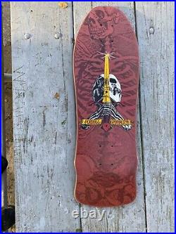 Powell Peralta Vintage Skull & Sword Skateboard 1986 XT Bonite Time Warp Clock