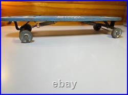 RARE 1960s HUMCO Surfer Skateboard Wood Wooden Metal Wheels San Diego California