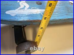 RARE 1960s HUMCO Surfer Skateboard Wood Wooden Metal Wheels San Diego California