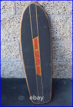 RARE 1970s Vintage SIMS Woodkick Skateboard Deck Wood Kick 30 OG Old School