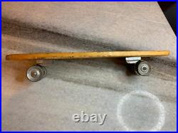 RARE Antique Vintage 1960s Wooden Wood Early Skateboard Surfer Metal Wheels RARE Antique Vintage 1960s Wooden Wood Early Skateboard Surfer Metal Wheels