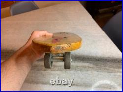 RARE Antique Vintage 1960s Wooden Wood Early Skateboard Surfer Metal Wheels RARE Antique Vintage 1960s Wooden Wood Early Skateboard Surfer Metal Wheels