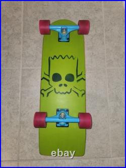 RARE Bart Simpson Slasher Santa Cruz Complete Skateboard Deck The Simpsons