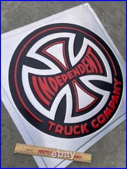 RARE Independent Skateboard 90's Metal Tin Sign Beer Bar Mancave