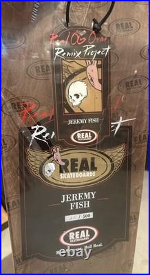 RARE Real x Jeremy Fish Skateboard Deck Jim Thiebaud Hanging Klansmen Remix #331