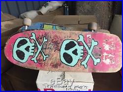 RARE VINTAGE1985 G&S Neil Blender Rock Dog #2 Skateboard + 2 Add'l Decks +Parts