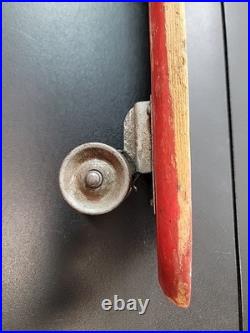 RARE VINTAGE SKATEBOARD METAL WHEELS DURO 101 999 RED Toy Collectible 1960s