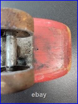 RARE VINTAGE SKATEBOARD METAL WHEELS DURO 101 999 RED Toy Collectible 1960s