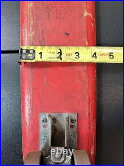 RARE VINTAGE SKATEBOARD METAL WHEELS DURO 101 999 RED Toy Collectible 1960s