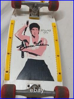 RARE Vintage 1980s Original Bruce Lee Skateboard Complete Old School Concave