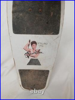 RARE Vintage 1980s Original Bruce Lee Skateboard Complete Old School Concave