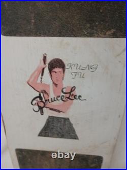 RARE Vintage 1980s Original Bruce Lee Skateboard Complete Old School Concave