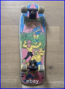 RARE Vintage 80s Valterra Wrestling Rampage Skateboard Skaters vs Wrestlers RARE Vintage 80s Valterra Wrestling Rampage Skateboard Skaters vs Wrestlers