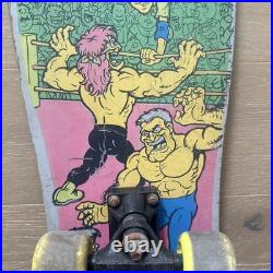 RARE Vintage 80s Valterra Wrestling Rampage Skateboard Skaters vs Wrestlers RARE Vintage 80s Valterra Wrestling Rampage Skateboard Skaters vs Wrestlers