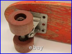 RARE Vintage Chicago Wooden Orange Skateboard