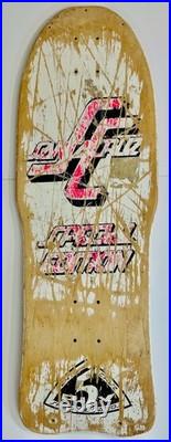 RARE Vintage OG Santa Cruz Special Edition 80s Skateboard 5 Ply White