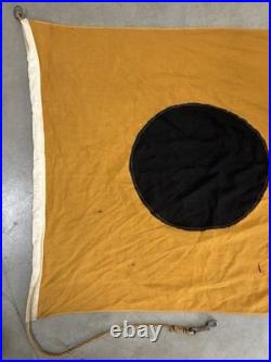 RARE Vintage Original 1960s California SURFING No Surf BLACK BALL Beach FLAG
