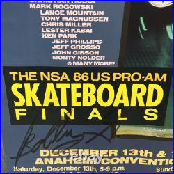 RARE Vision Street Wear 1986 Holiday Havoc Poster Skateboarding Anaheim SIGNED