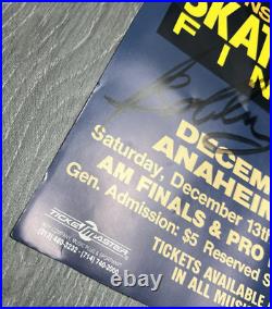 RARE Vision Street Wear 1986 Holiday Havoc Poster Skateboarding Anaheim SIGNED