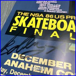 RARE Vision Street Wear 1986 Holiday Havoc Poster Skateboarding Anaheim SIGNED