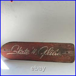 RARE Vtg. 1960s Wood Metal Steel Wheels Skateboard Skate'n Glide RARE Vtg. 1960s Wood Metal Steel Wheels Skateboard Skate'n Glide