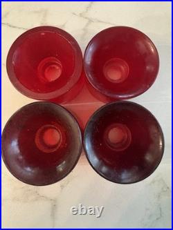 RARE? WIDE 1970s-80s N. O. S. VINTAGE UNUSED RED SKATEBOARD WHEELS/DOGTOWN LQQK