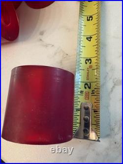 RARE? WIDE 1970s-80s N. O. S. VINTAGE UNUSED RED SKATEBOARD WHEELS/DOGTOWN LQQK