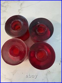 RARE? WIDE 1970s-80s N. O. S. VINTAGE UNUSED RED SKATEBOARD WHEELS/DOGTOWN LQQK