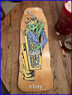 Rare 80s Uncle Wiggly John schuletes Skateboard Deck Skate