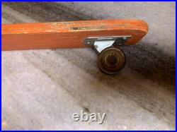 Rare EARLY Vintage SIDEWALK SURFER Metal Steel Wheels Skateboard Wood Wooden