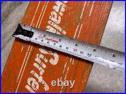 Rare EARLY Vintage SIDEWALK SURFER Metal Steel Wheels Skateboard Wood Wooden