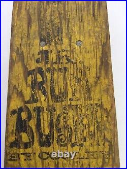 Rare Early Skate Board The Jr Bun Buster By Cooley Metal Wheels (t152)