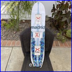 Rare Madrid Skateboard/Longboard Picture Frame 36 x 8 Hawaii Hibiscus Graphics