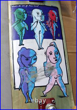 Rare Marc Johnson Personal Used Skateboard Thunder Trucks Polar Where Do We Go