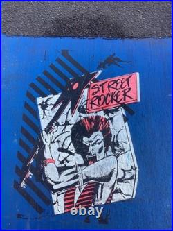 Rare VTG 1980s Street Rocker Skateboard Old School Retro Complete Rare Graphic