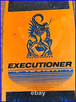 Rare Vintage 1985 Nash Redline Executioner Skateboard Deck Rare Orange Dragon
