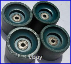Rare Vintage 1st Gen Kryptonics Skateboard Wheels Raised Letters Blue 70mm