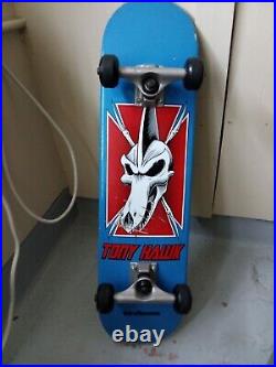 Rare, Vintage 2001 Birdhouse Tony Hawk Pterodactyl Skull Skateboard Deck