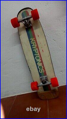 Rare Vintage 78 Kryptonics Foam Core Skateboard/Tracker Trucks/Kryptonics Wheels