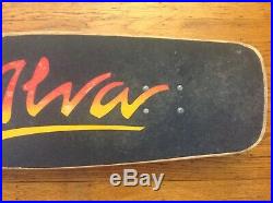 Rare Vintage Alva Tri Logo Fade Skateboard. Complete With Kryptonics And Tracker