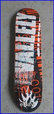 Rare Vintage Mike Vallely Black Label NOS skateboard SIGNED from 2000 TV Powell
