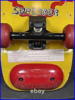 Rare Vintage Red Yellow Ninja Shredder Skull Swords Yin Yang 30 Skateboard
