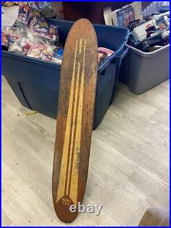 Rare Vintage Sears Hang Ten Skateboard 35x6.5 Longboard Must See