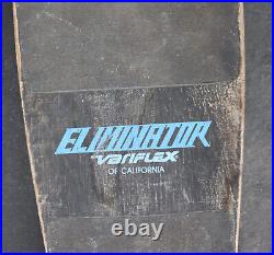 Rare Vintage Variflex Eliminator Skateboard with Variflex Trucks Concave Rad Cut
