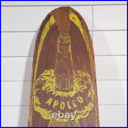Rare Vintage Wood Skateboard Apollo USA SkateShip 1960's Southern Associated