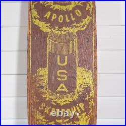 Rare Vintage Wood Skateboard Apollo USA SkateShip 1960's Southern Associated