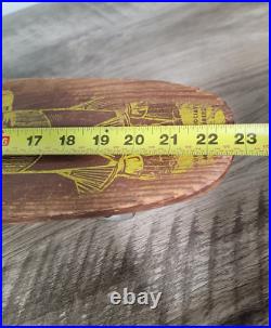 Rare Vintage Wood Skateboard Apollo USA SkateShip 1960's Southern Associated