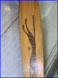 Rare Vintage Wood Wooden Skateboard Metal Wheels Striped Cat Lion Tiger Cheetah Rare Vintage Wood Wooden Skateboard Metal Wheels Striped Cat Lion Tiger Cheetah