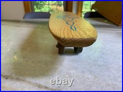 Rare Vintage Wood Wooden Skateboard Metal Wheels SurfBird Surf Bird Surfboard